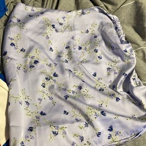Light purple skirt with floral print
